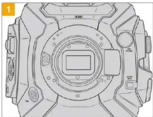 Blackmagic Design URSA Mini Pro 12K - Caler une monture d'objet EF - 1