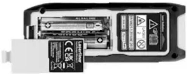 Laserliner LaserRangeMaster i3 - Poner las pilas - 1