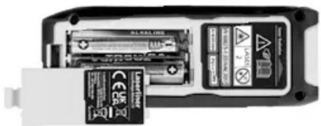 Laserliner LaserRangeMaster i3 - Paristojen asettaminen - 1