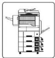 PANASONIC Workio DP8032PK - 取出卡纸(第二和第三/第四纸盒) - 1