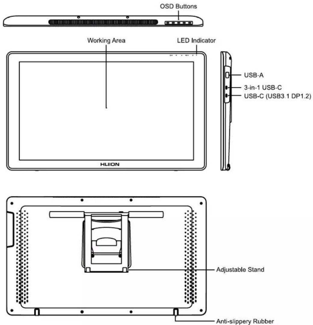 Huion Kamvas 22 Plus - Product and Accessories - 1