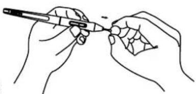 Huion Kamvas 22 Plus - Cambiar la Punta del Lápag - 2