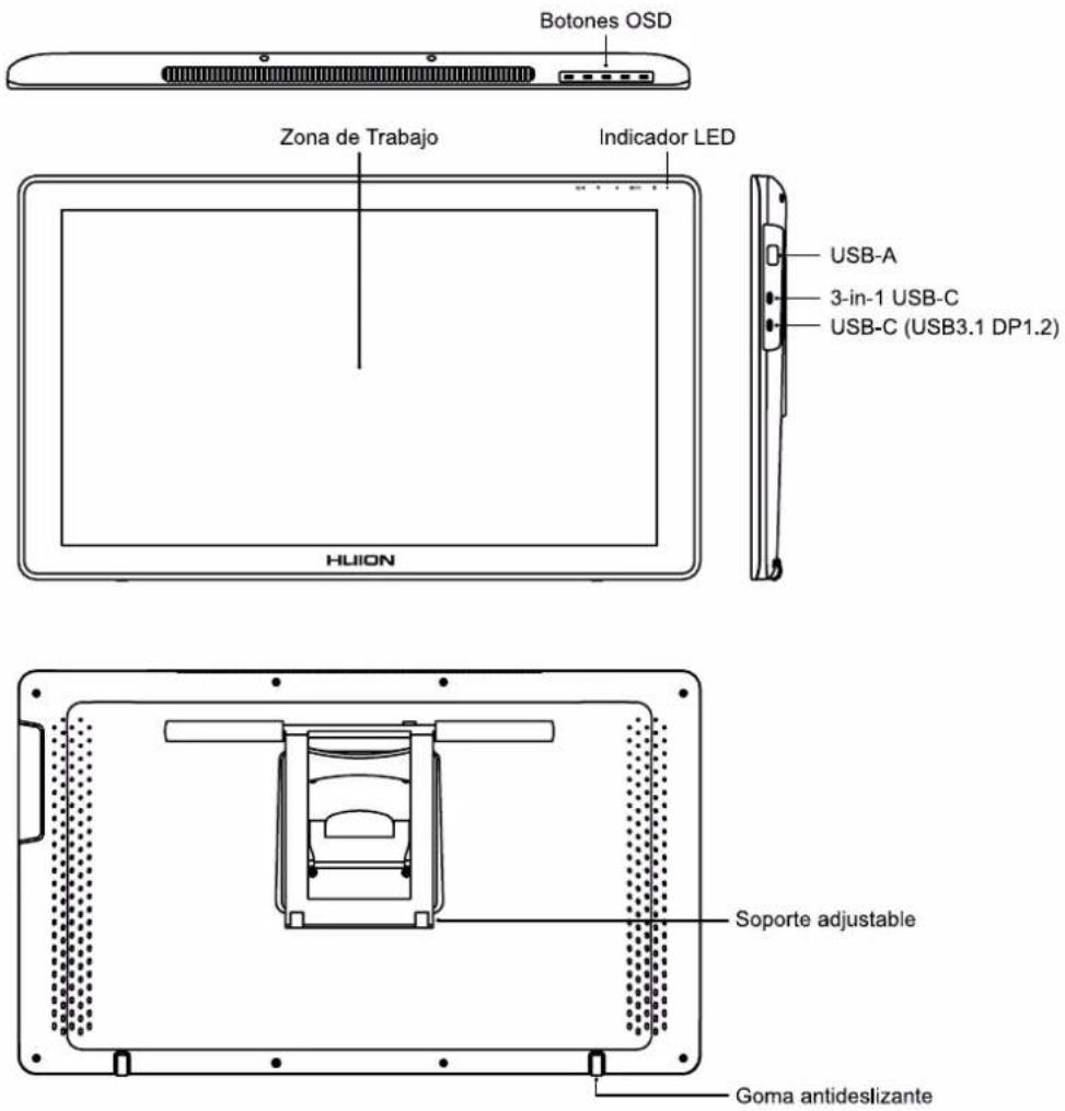 Huion Kamvas 22 Plus - Produit et accessoires - 1