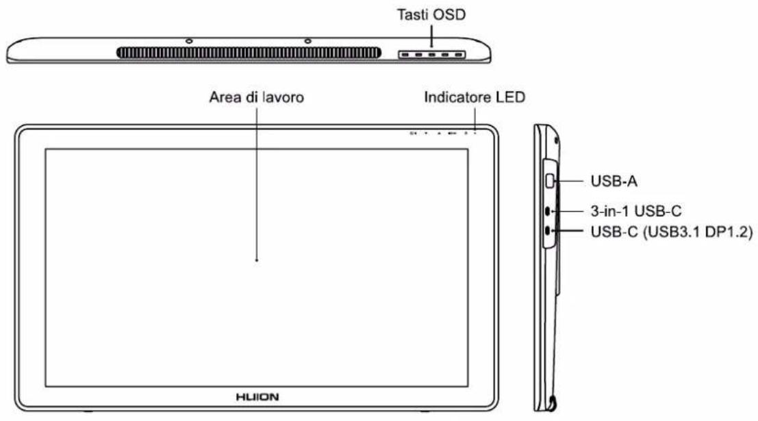 Huion Kamvas 22 Plus - Produit et accessoires - 1