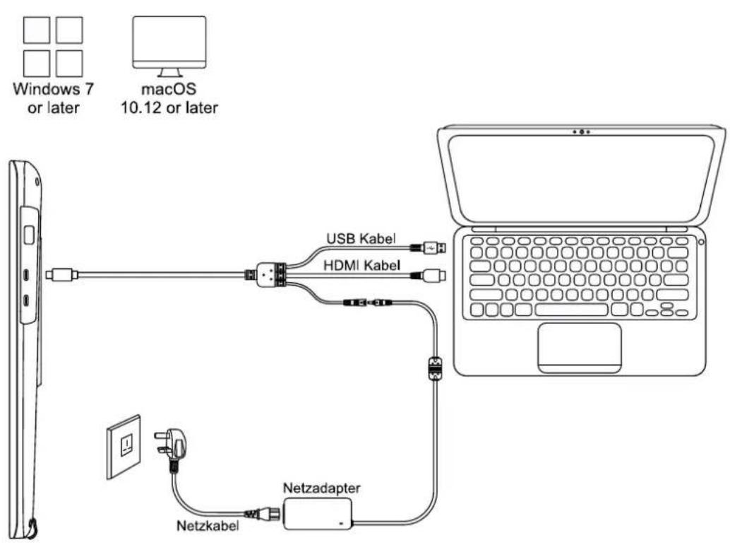 Huion Kamvas 22 Plus - Einstellen des Displays - 4