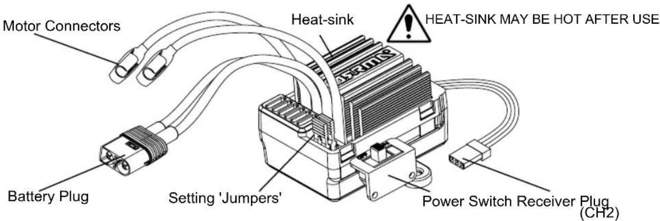 ARRMA Granite 4x4 Mega RTR - ELECTRONIC SPEED CONTROLLER (ESC) - 2