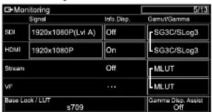 SONY ILMEFX6 - Application d'un LUT à l'image du viseur - 1