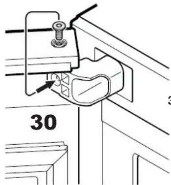 LIEBHERR WKes 455222 - Vue frontale du support supérieur - 4