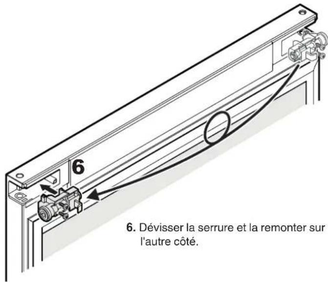 LIEBHERR WKes 455222 - Inversion du sens d'ouverture de la porte - 2