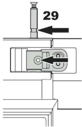 LIEBHERR WKes 455222 - Vue frontale du support supérieur - 1