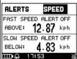 GLOBALSAT GH625XT - • 6.2.2-2 Alerte Vitesse/Allure - 1