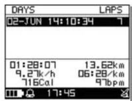 GLOBALSAT GH625XT - Eléments d'information affichés - 1