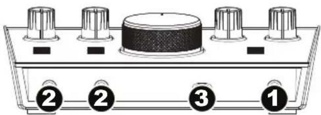 M-AUDIO Track 2X2M - Pannello anteriore - 1