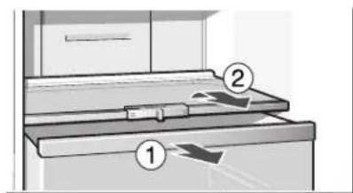 BOSCH B10CB81NVW - Take out glass shelves - 1