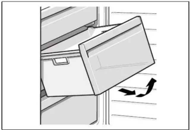 BOSCH B10CB81NVW - Taking out the frozen food container - 1