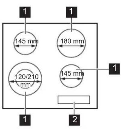 ZANUSSI ZHRN642X - Kochfeldanordnung - 1
