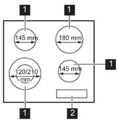 ZANUSSI ZHRN642X - Description de la table de cuisson - 1