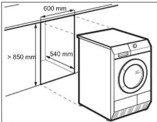 AEG T72270AC - Plaatsing onder een aanrecht - 1