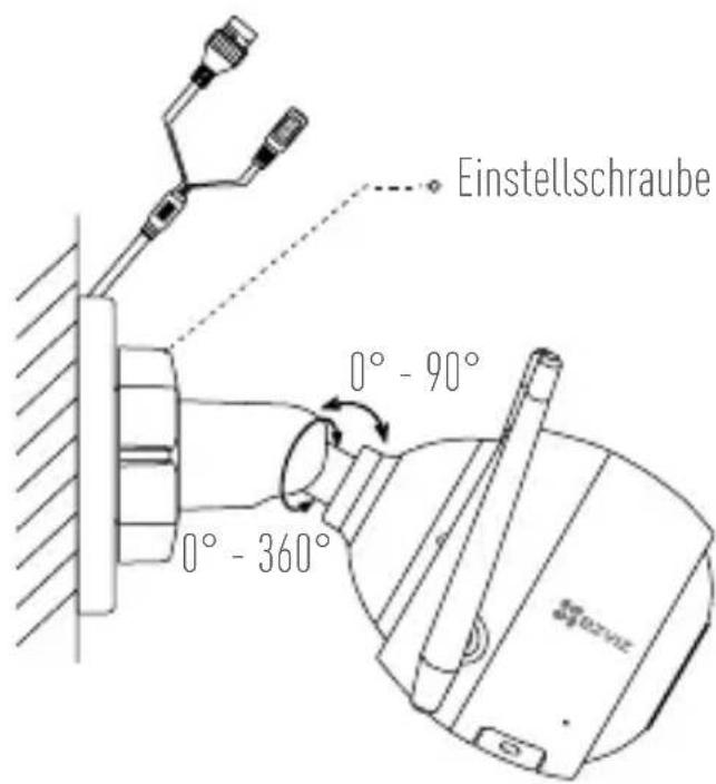 EZVIZ C3W Pro - Einstellen des Überwachungswinkels - 1