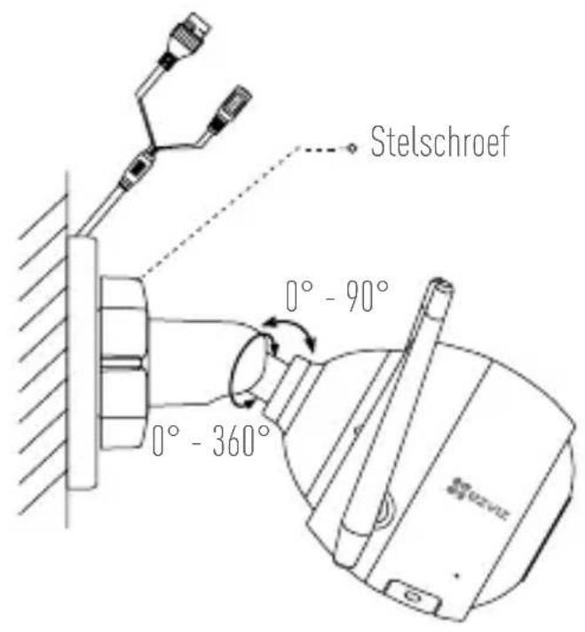 EZVIZ C3W Pro - De bewakingshoek aanpassen - 1