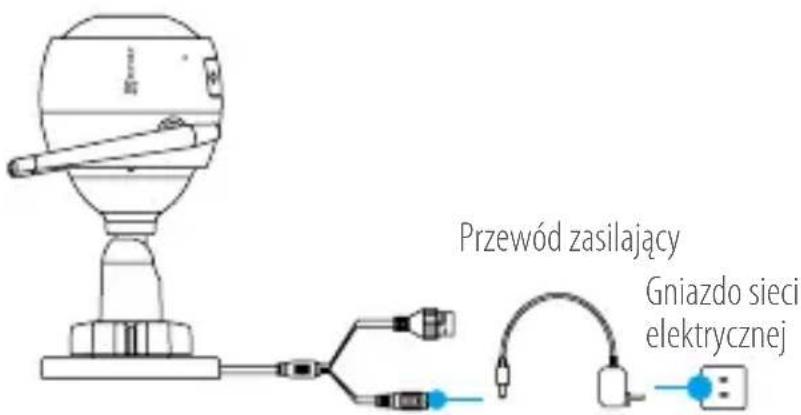 EZVIZ C3W Pro - Krok 1 Podłaczenia zasilania - 1