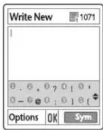 PANTECH C3 - Using Symbol mode - 1