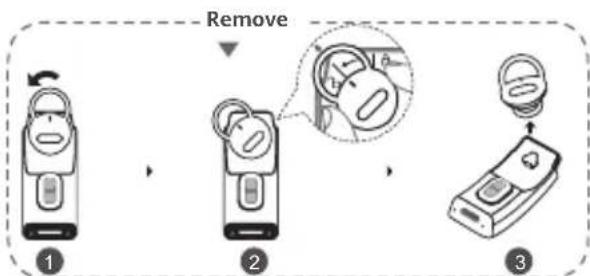 HUAWEI TalkBand B6 - Removing and replacing the ear tip - 2