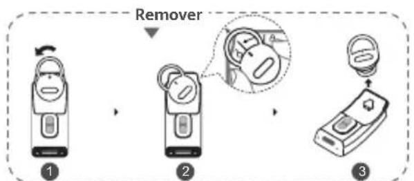 HUAWEI TalkBand B6 - Remover e substituir a ponteira - 1