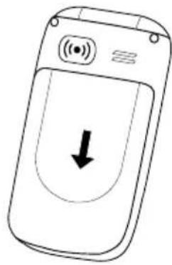 DORO PhoneEasy 620 - Installation de la carte SIM, de la carte mémoire et de pile - 1