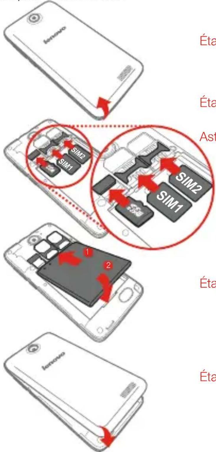 LENOVO A526 - Préparation de votre téléphone - 1
