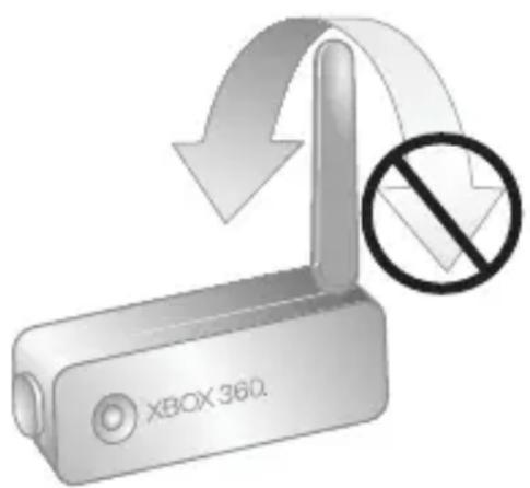 MICROSOFT XBOX 360 WIRELESS NETWORKING ADAPTER STAND - Pour fixer votre adaptateur : - 1