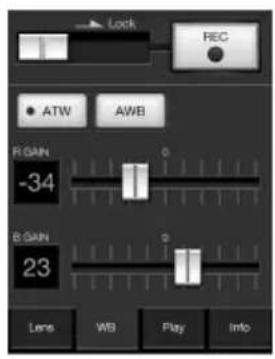 SONY PMW150 - Les affichages de la télécommande Wi-Fi - 2