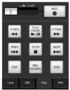 SONY PMW150 - Les affichages de la télécommande Wi-Fi - 3
