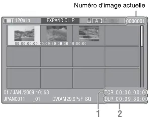 SONY PMW150 - Indication de code temporel - 1