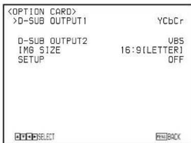 SONY BRCH900 - Menu SD - 1