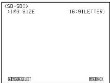 SONY BRCH900 - Menu SD-SDI - 1