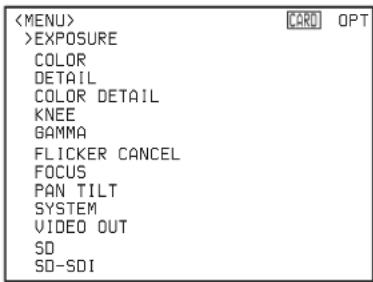 SONY BRCH900 - Utilisation du menu avec le pupitre de télécommande RM-BR300 - 2