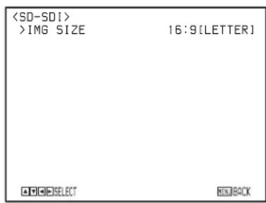 SONY BRCH900 - SD-SDI Menu - 1