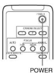 SONY BRCH900 - Para encender/apagar la cámara mediante el mando a distancia - 1