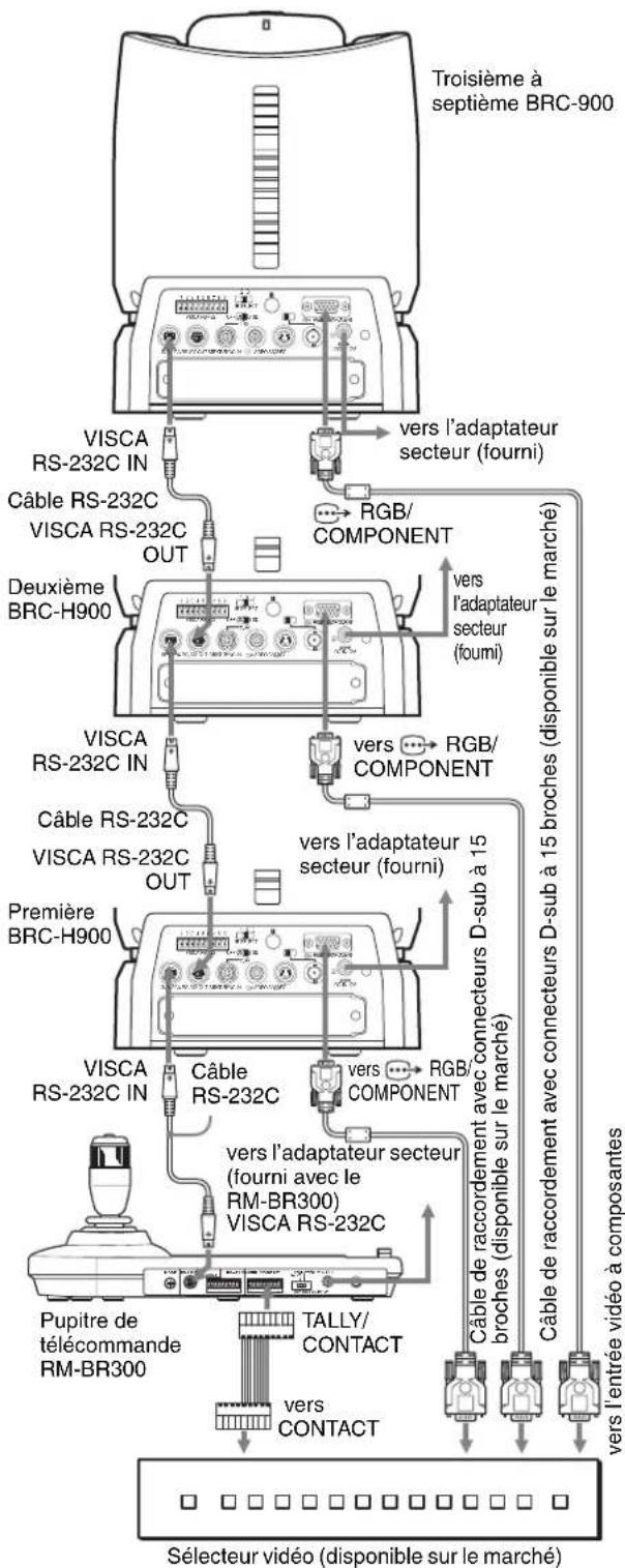 SONY BRCH900 - Raccordement d'un sélecteur vidéo - 1