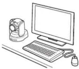 SONY BRCH900 - Pour installer la caméra sur un bureau - 1