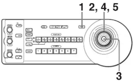 SONY BRCH900 - Utilisation du menu avec le pupitre de télécommande RM-BR300 - 1
