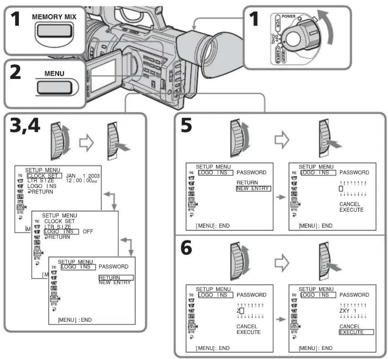 SONY DSRPD170P - Usable file formats for a logo file - 1
