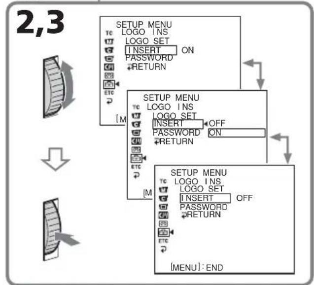 SONY DSRPD170P - Déactivation de la fonction d'incrustation automatique de logo - 2