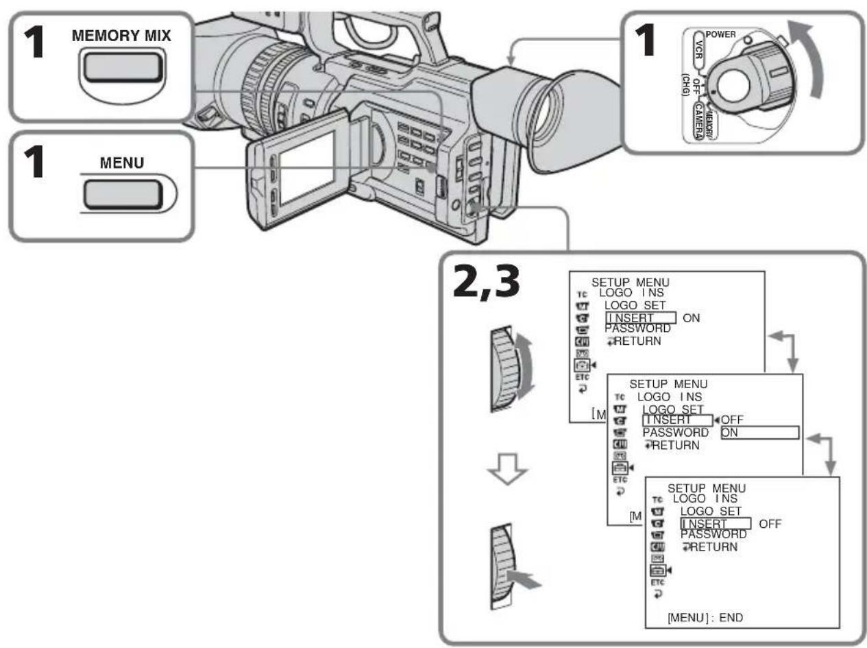 SONY DSRPD170P - Deaktivieren der automatischen Logo-Einblendung - 1