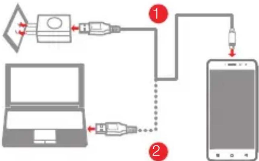 LENOVO Vibe K6 - Chargement de la batterie - 1