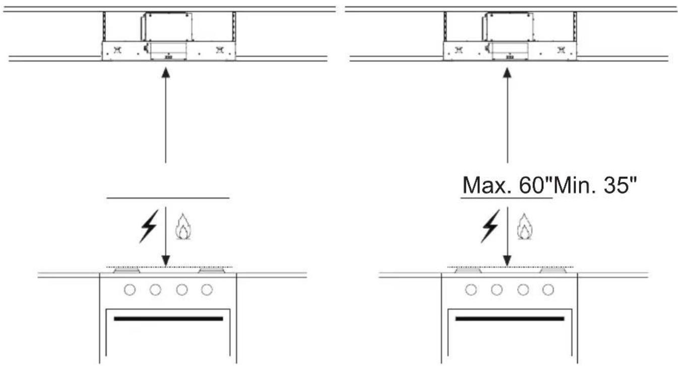 FABER STRTIS48SSNB - DIMENSIONS DE LA HOTTE - 2
