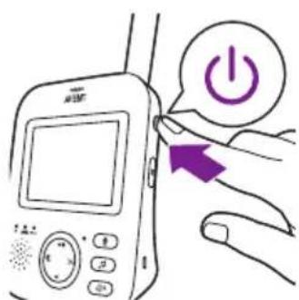 PHILIPS Avent SCD833 - Ligar a unidade dos pais e a unidade do bebé - 4