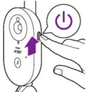 PHILIPS Avent SCD833 - Conexión de la unidad de padres y la unidad del bebé - 1