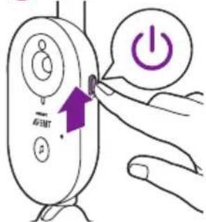 PHILIPS Avent SCD833 - Ligar a unidade dos pais e a unidade do bebé - 1
